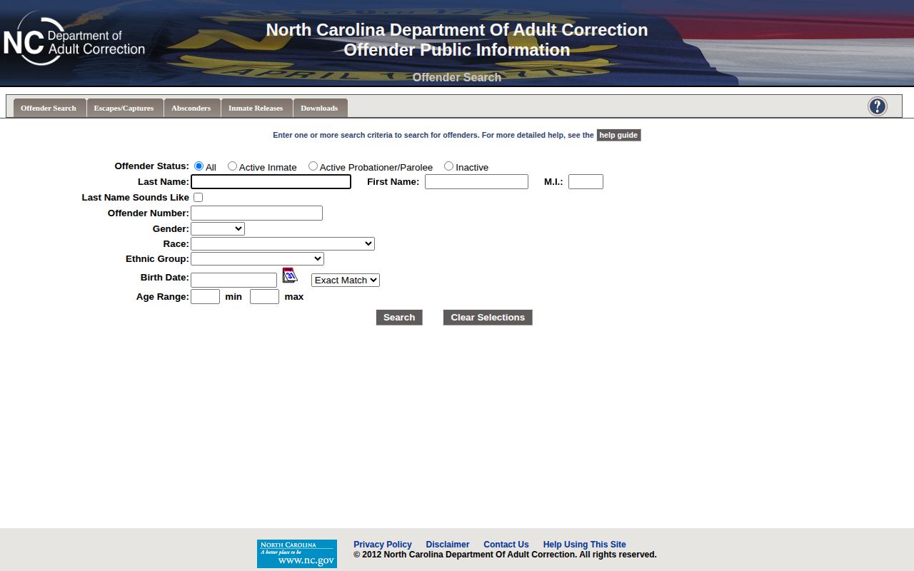 NCDAC search for a Halifax County projected release date